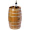 Vintiquewise Wooden Wine Barrel Shaped Wine Holder, Bar Storage Lockable Storage Cabinet QI003771 - alternate 2